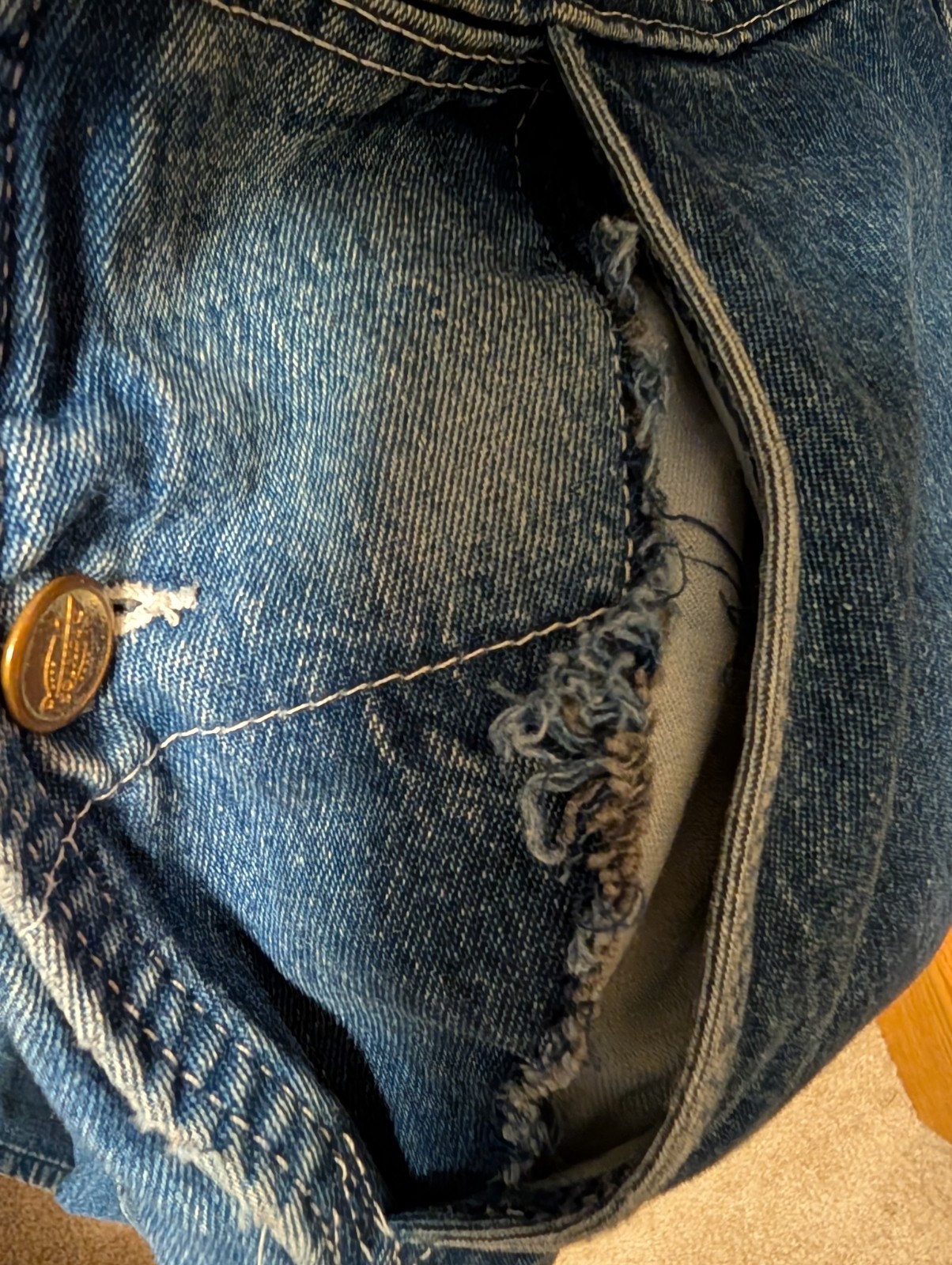 Dickies Denim Blue Bib Overalls Tag Size 36×30 – READ & SEE PICTURES
