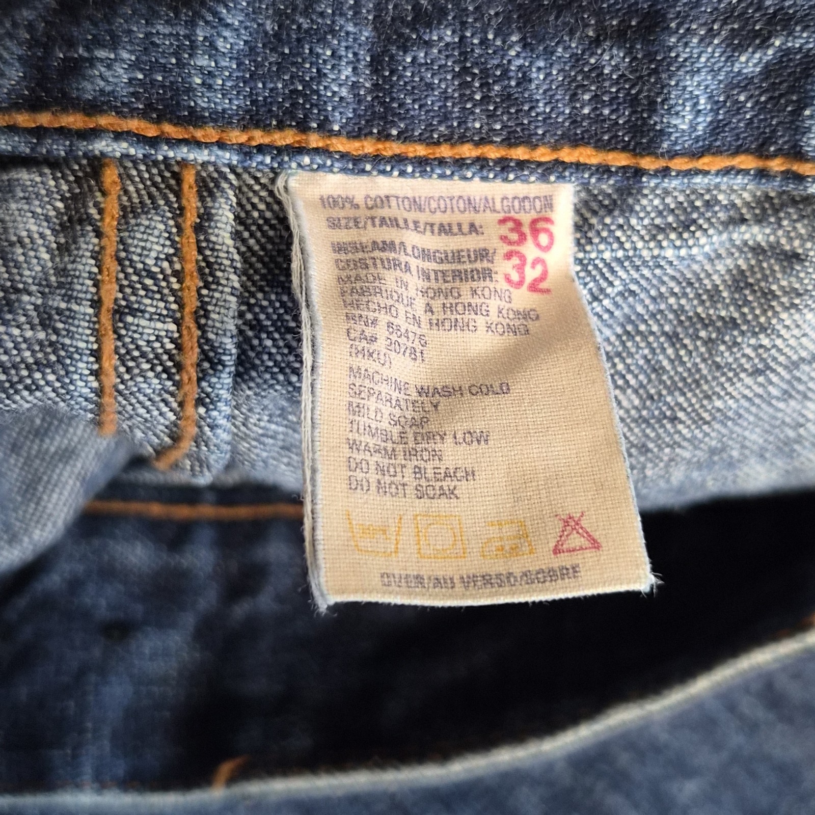 Vintage Tommy Hilfiger Jeans Mens 36×32 Carpenter Big Flag Hammer Loop Baggy Y2K
