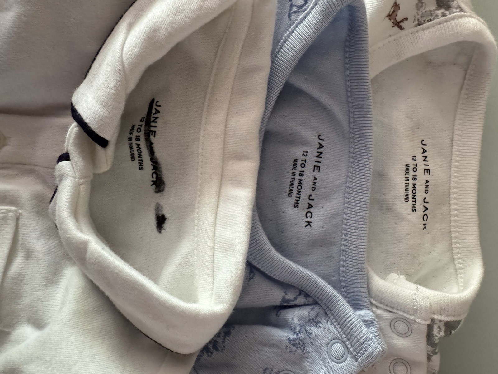 JANIE AND JACK Snow Cub Tan Cable Knit 14 PCS Set & Romper Size 12-18 Month