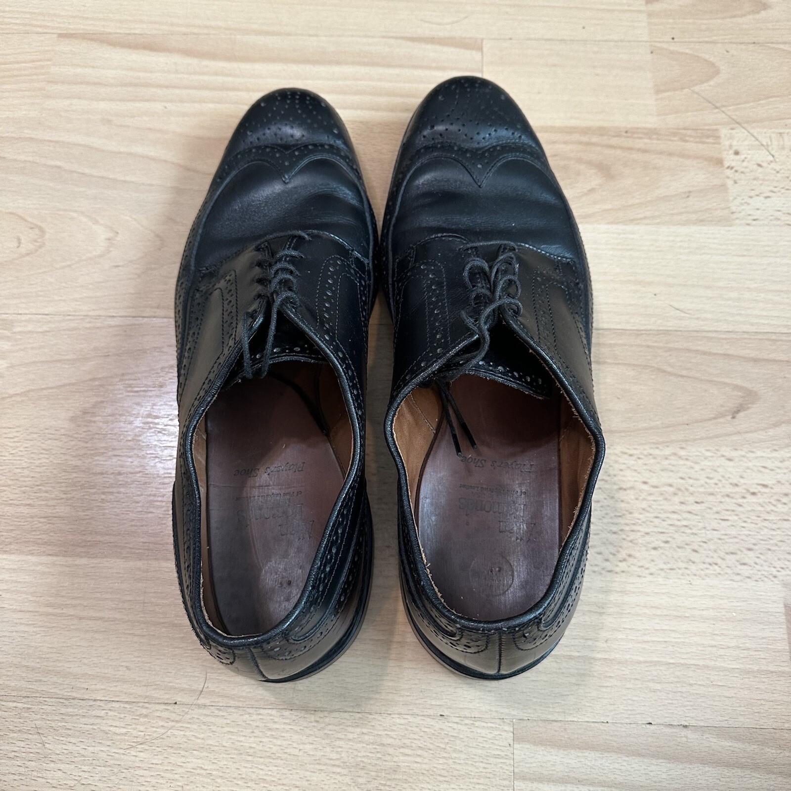 Allen Edmonds Men’s ‘Player’s Shoe’ Brogue Wingtip Black Leather 10.5 D #9712