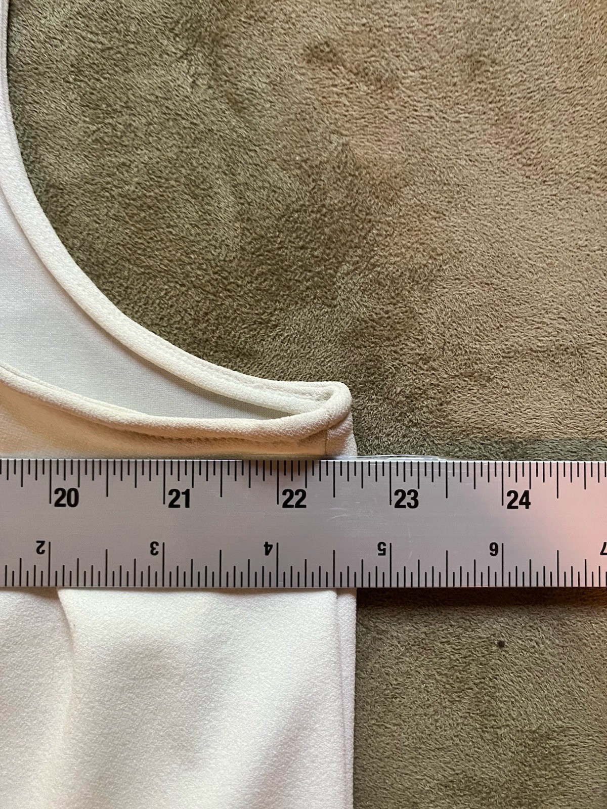 Preston & York Womens Crepe Cream Pearl Detail Sleeveless Blouse XL