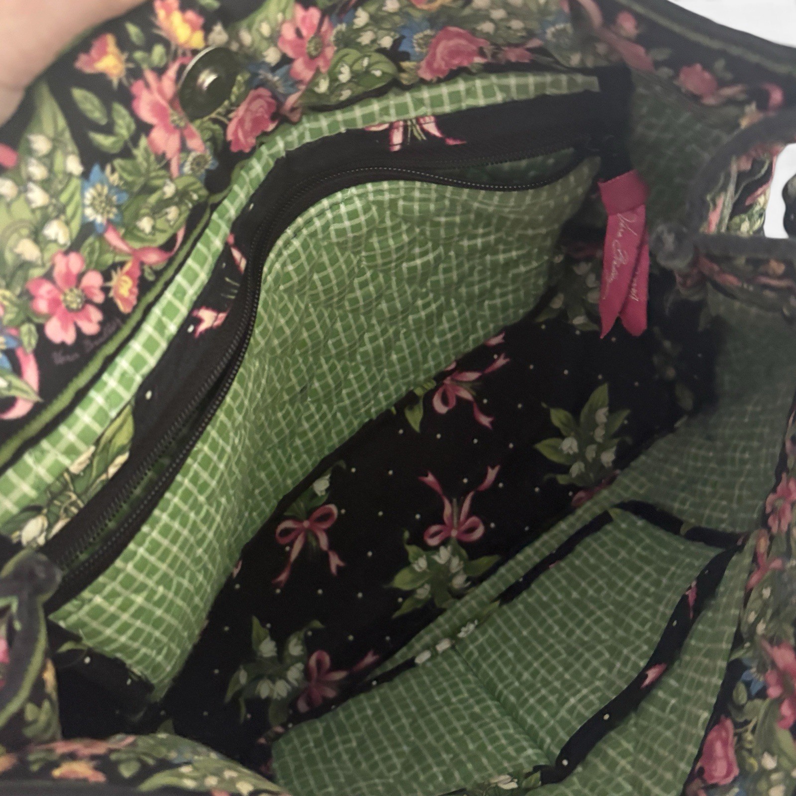 Vera Bradley New Hope Large Tote Bag Retired Made In USA Floral