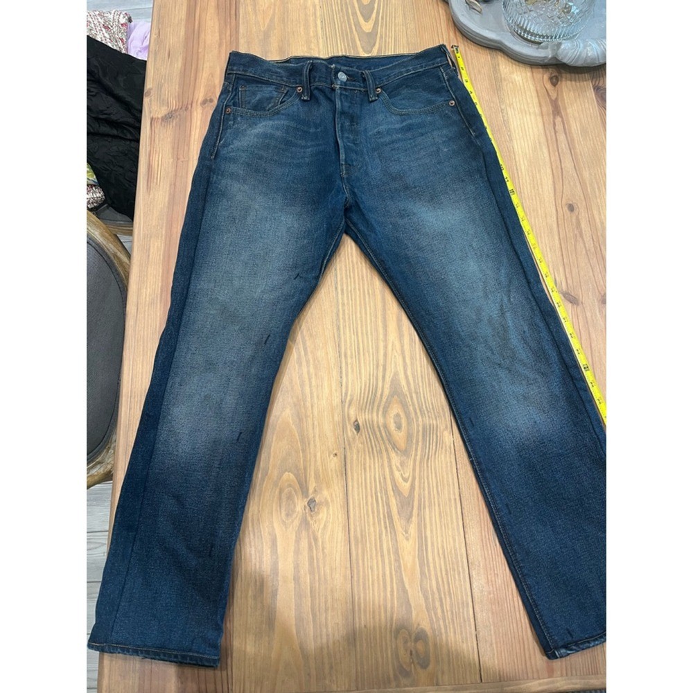 Men’s Levi’s 501 Jeans Size 30 Blue Denim, Inseam 27, 11 rise