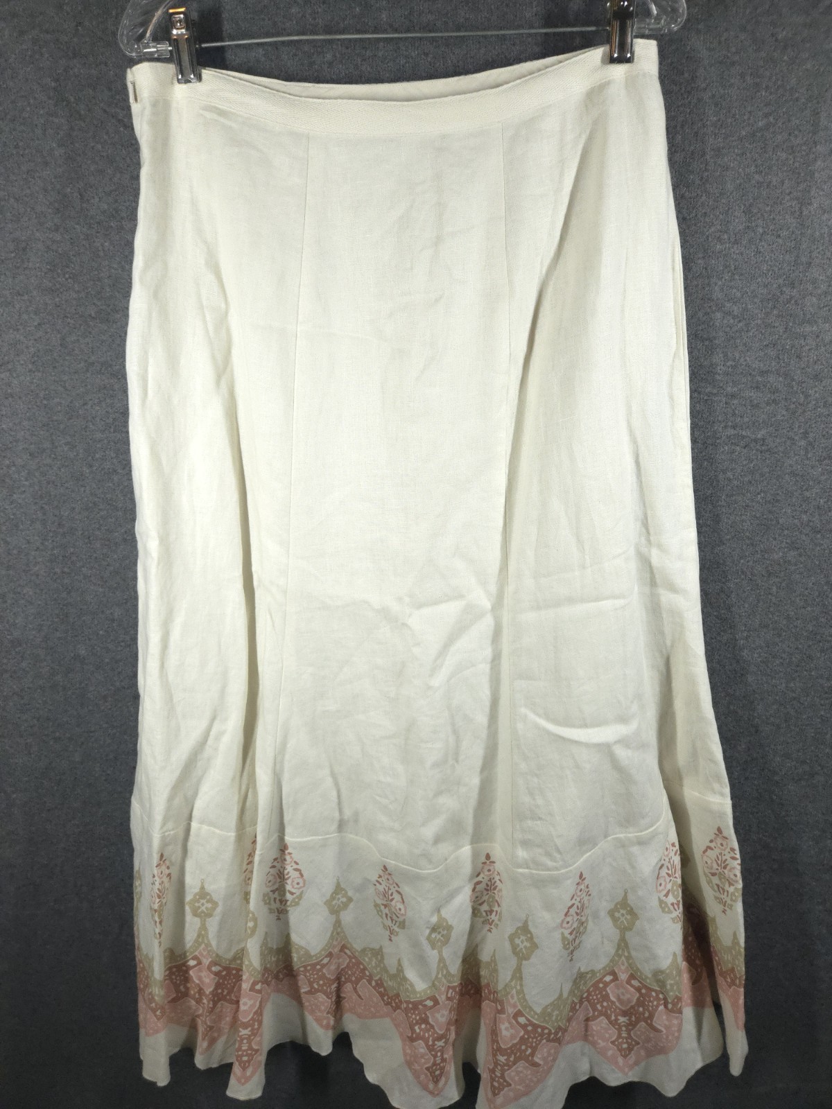 Karen Kane Womens Linen Skirt Size 8 Boho Maxi 90s Y2K Cottagecore Flawed