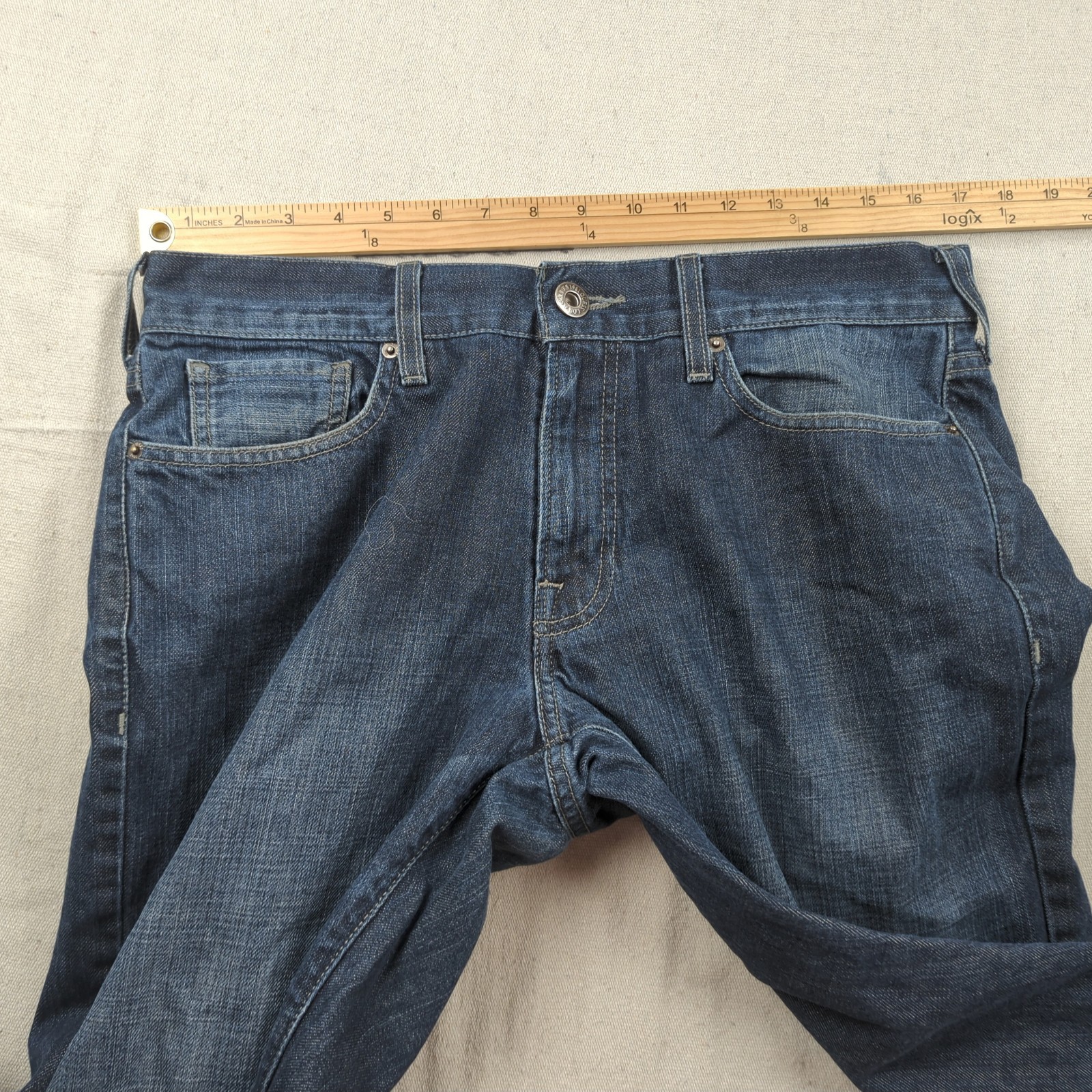 Guess Jeans Mens 34×33 Blue Falcon Boot Cut Dark Wash Western Cowboy