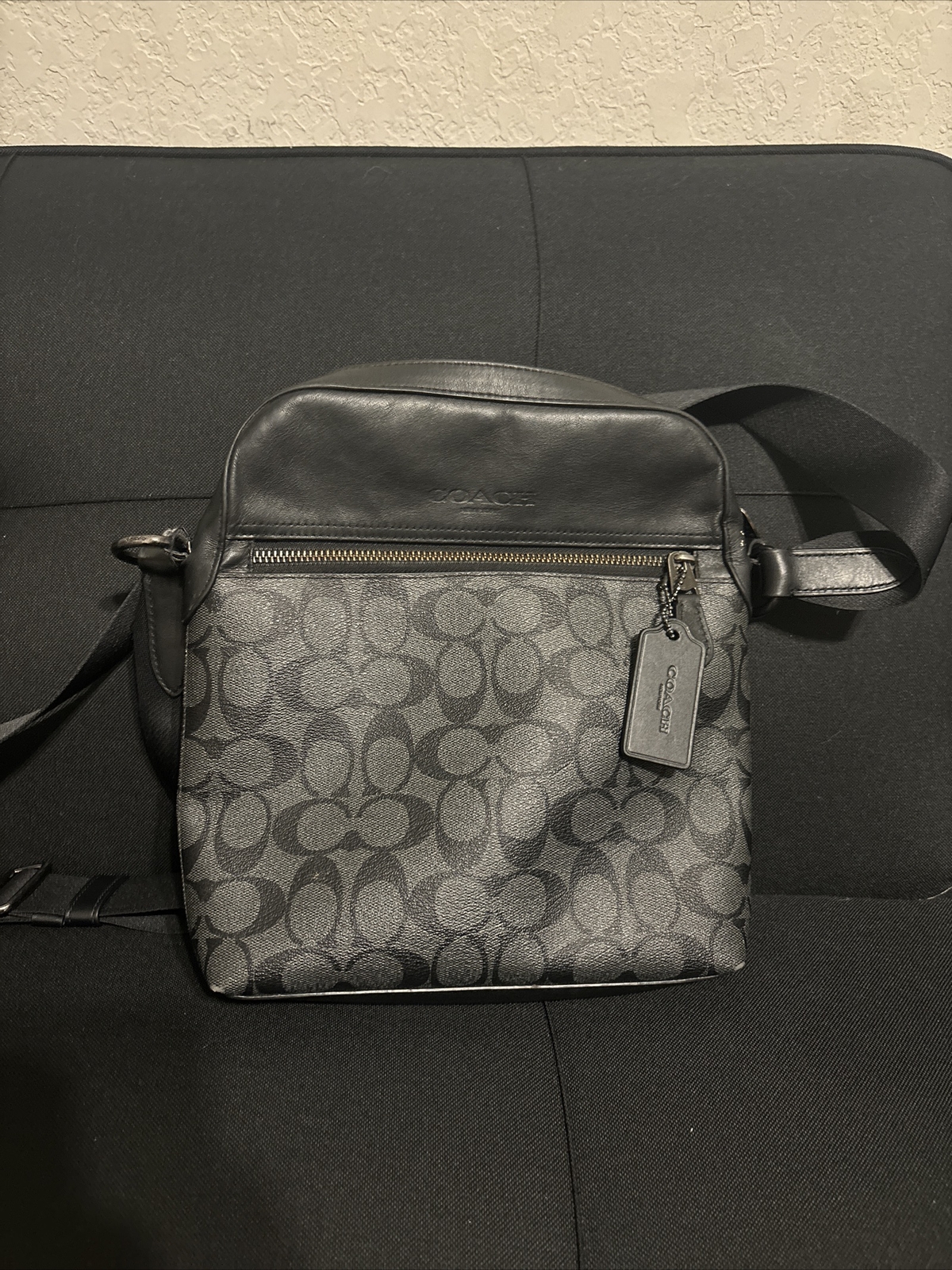 Coach Houston Flight Bag for Men – Black