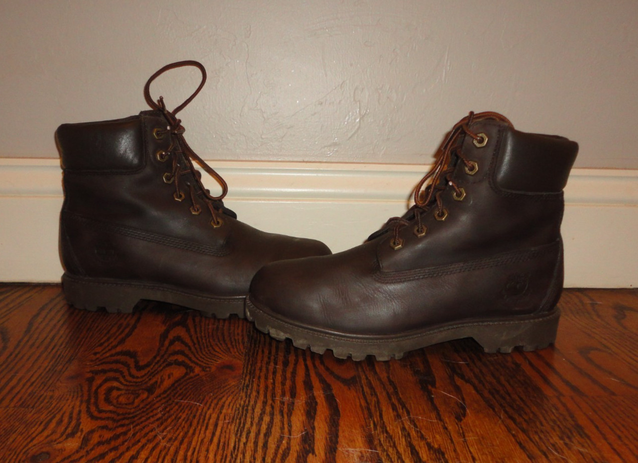 TIMBERLAND Women’s Vintage “Waterville” Brown Leather Hiking Boots Size 7.5