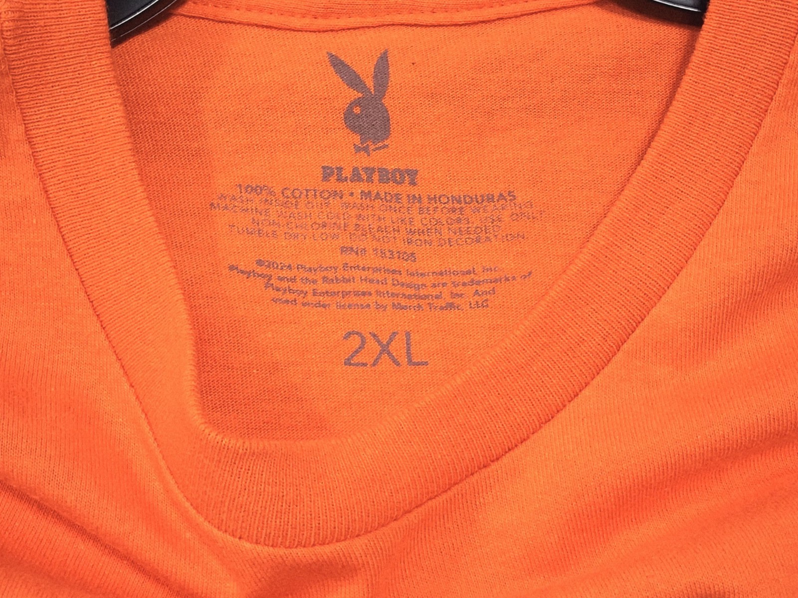 Playboy short sleeve graphic tee lot of 2 orange black t-shirt bundle mens 2XL