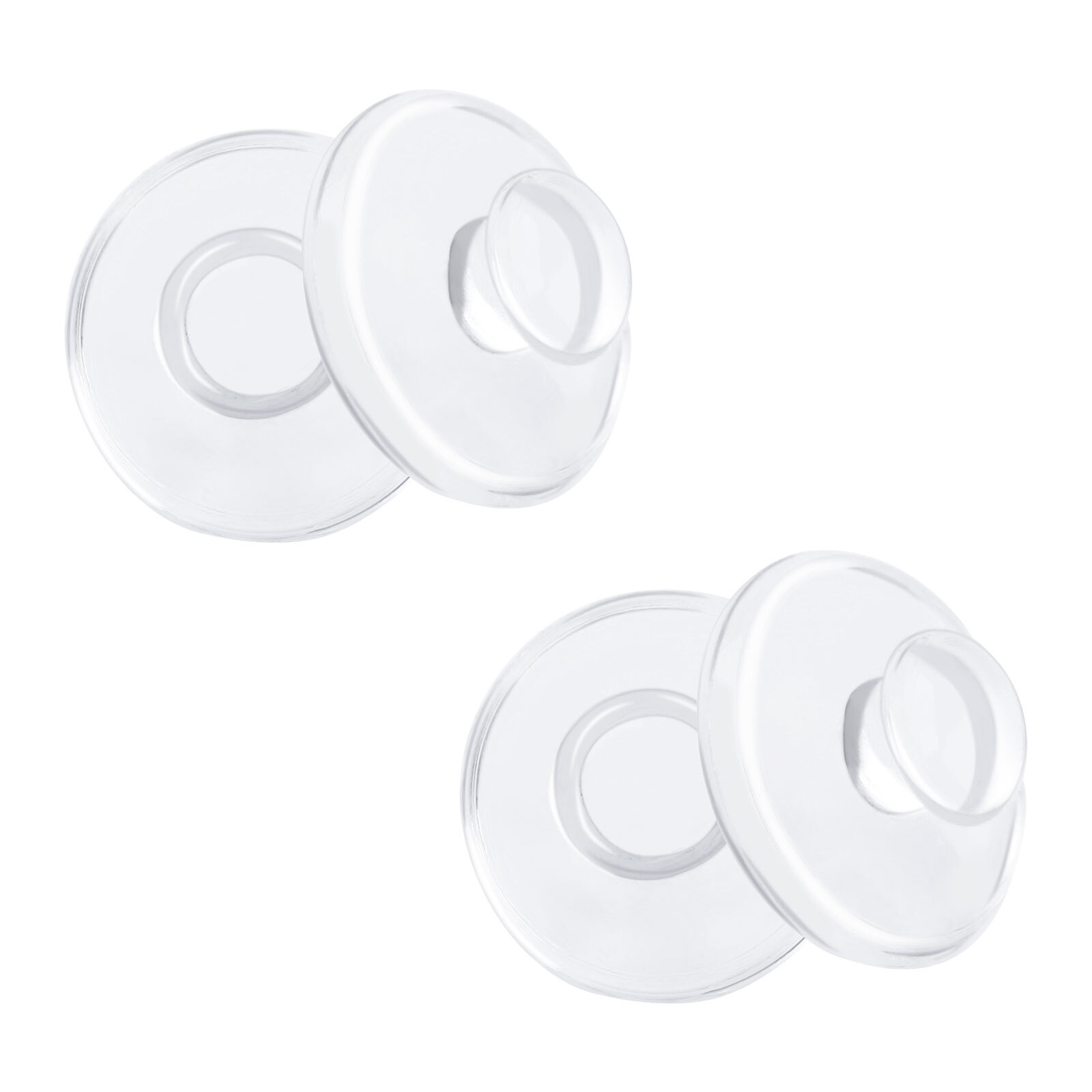 HPO Replacement Screw-in Soft Silicone Nosepads for Sunglass/Eyeglass Round 9mm