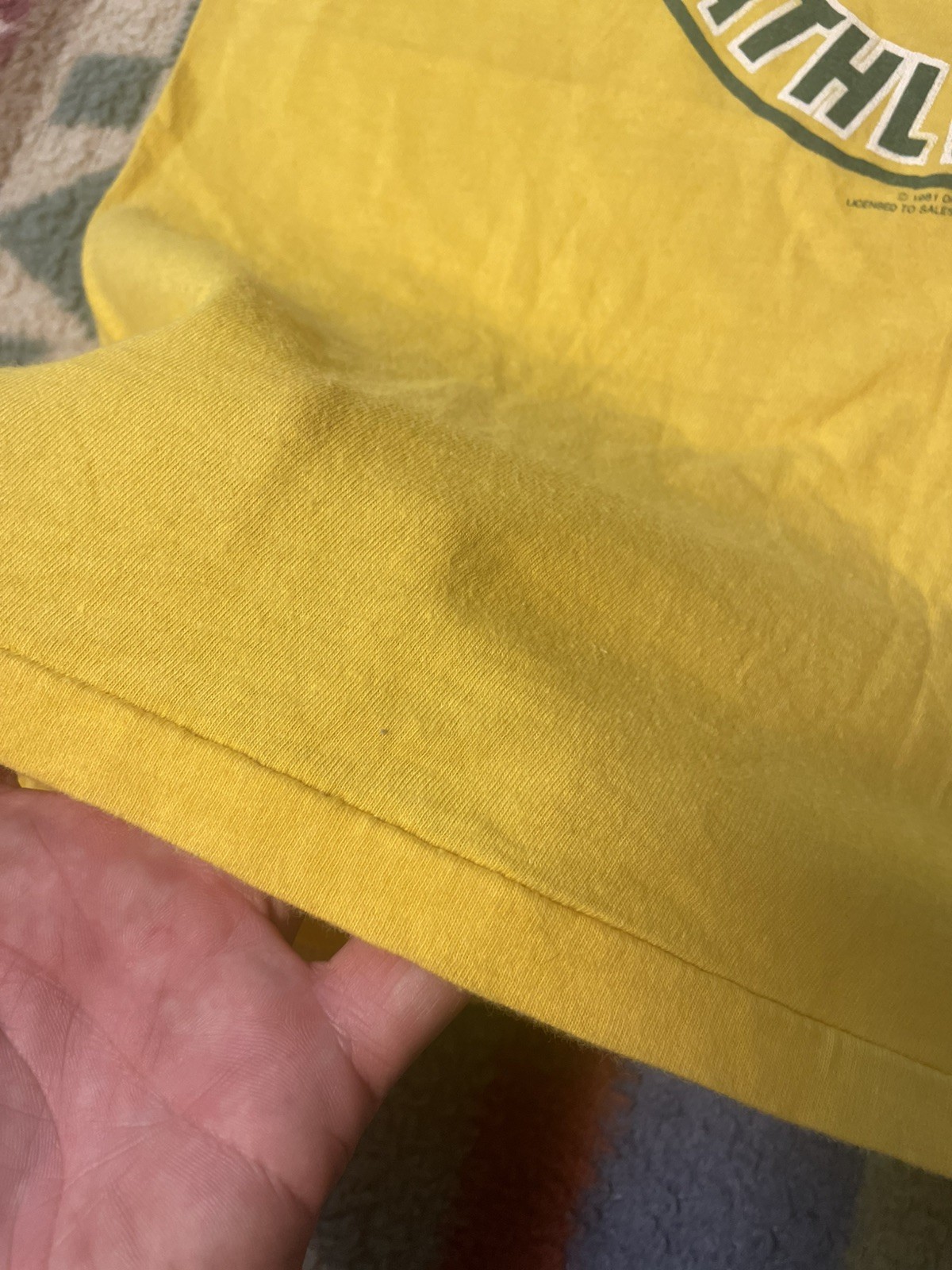 Vintage 1981 Oakland Athletics Medium Tank Top MLB Baseball Single Stitch Rare