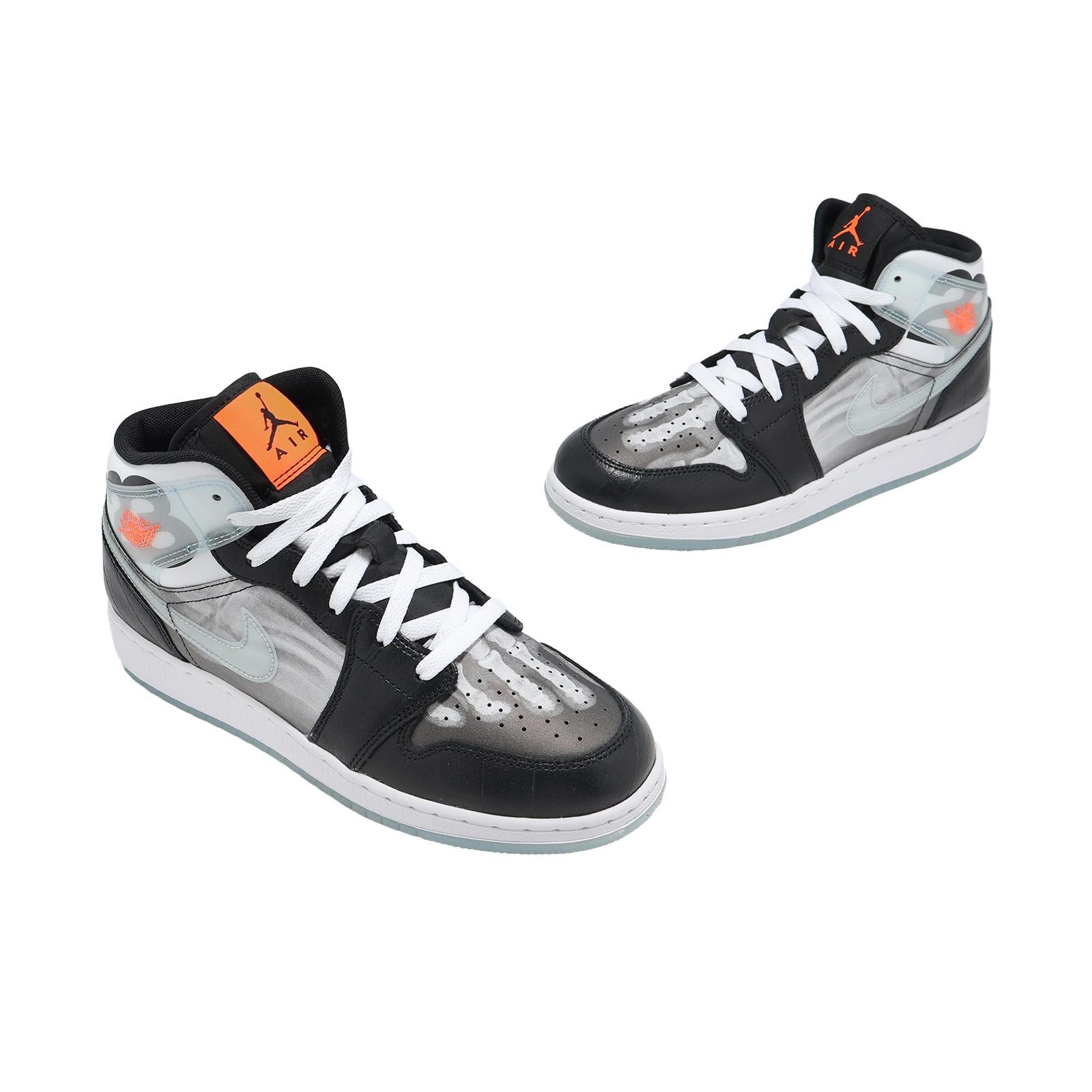 Nike Air Jordan 1 Mid SS GS Black Ice Blue Total Crimson Kids Youth HF3210-001