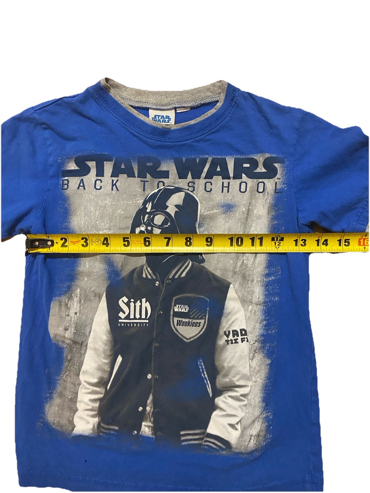 Star Wars Vintage Back to School Graphic Tee Boy’s Medium Sith Darth Vader Y2K