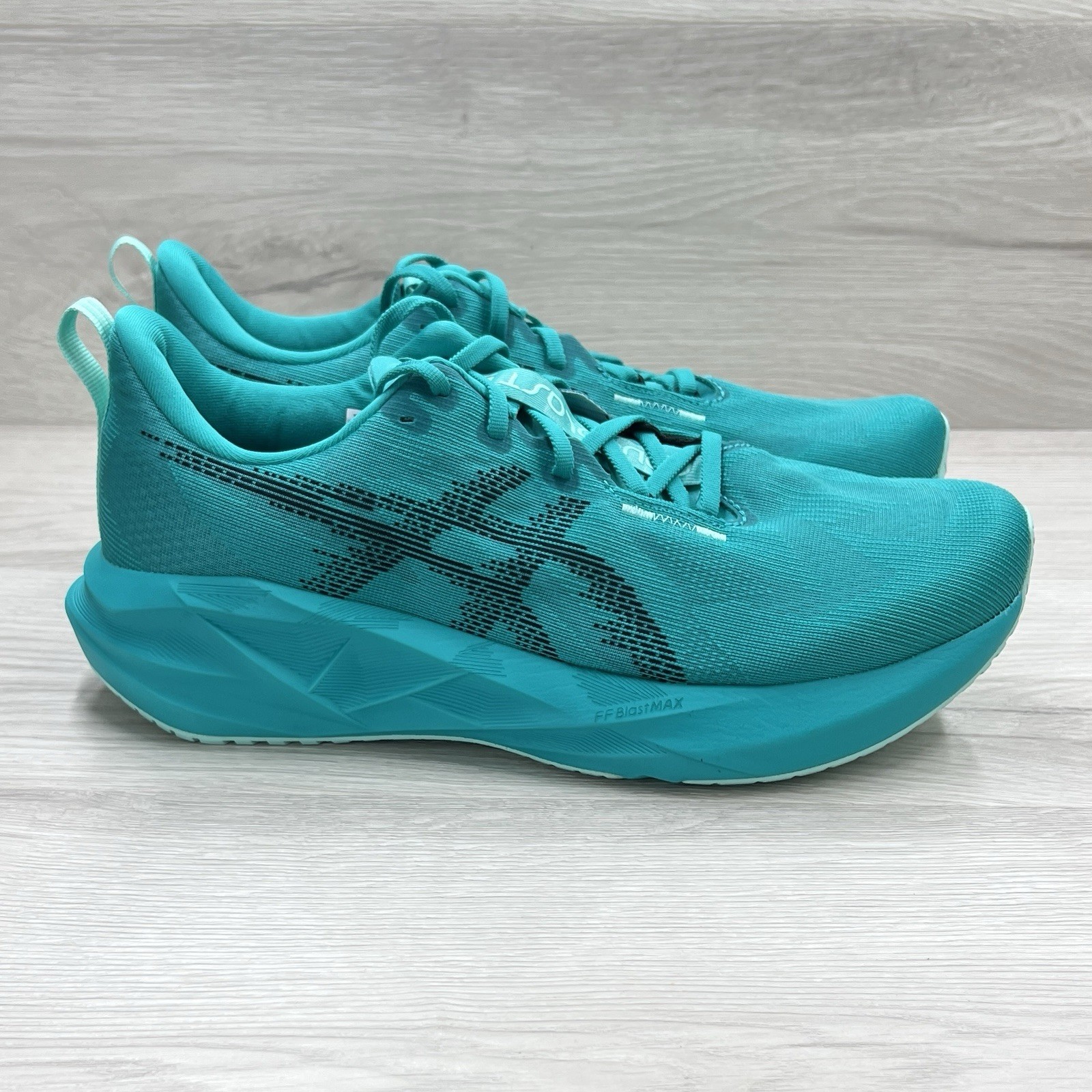 ASICS Novablast 5 1011B974-401 Wave Teal Black Men’s Running Shoes Mens Sz 14