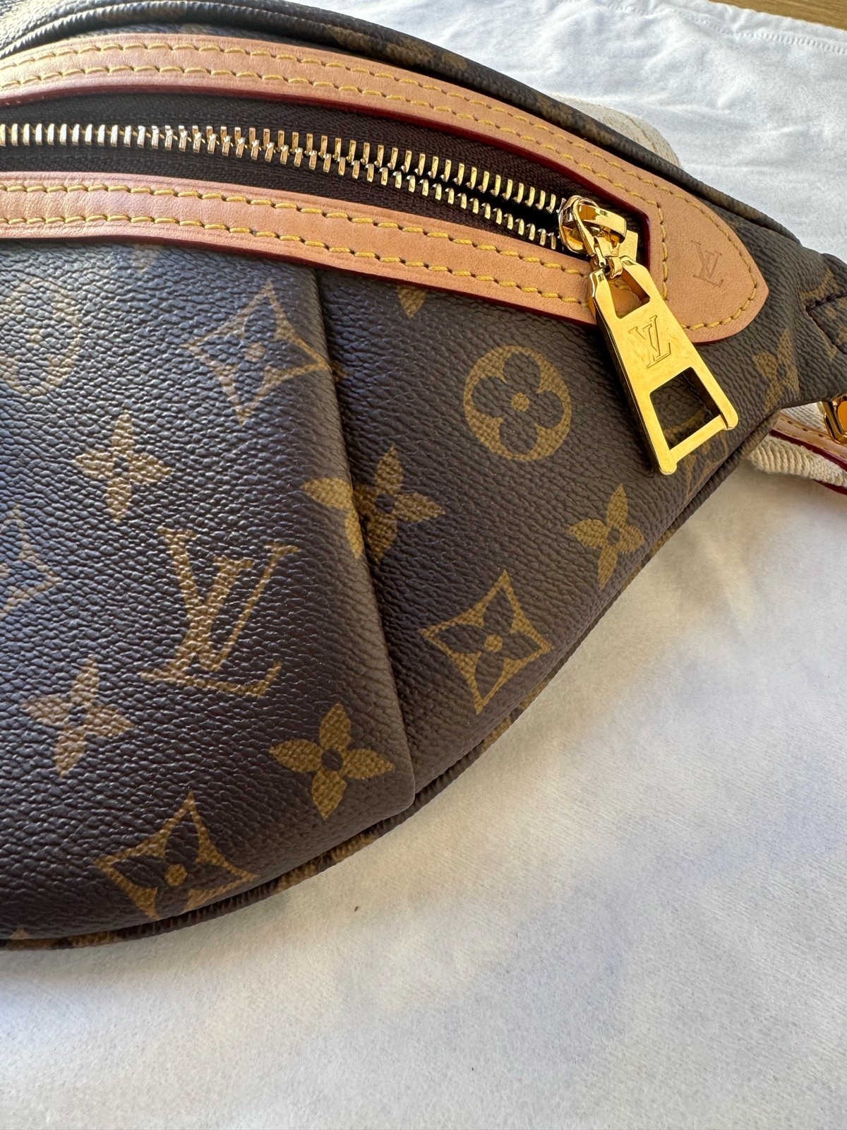 Louis Vuitton High Rise Brown Monogram Canvas Bumbag Waist Shoulder Bag