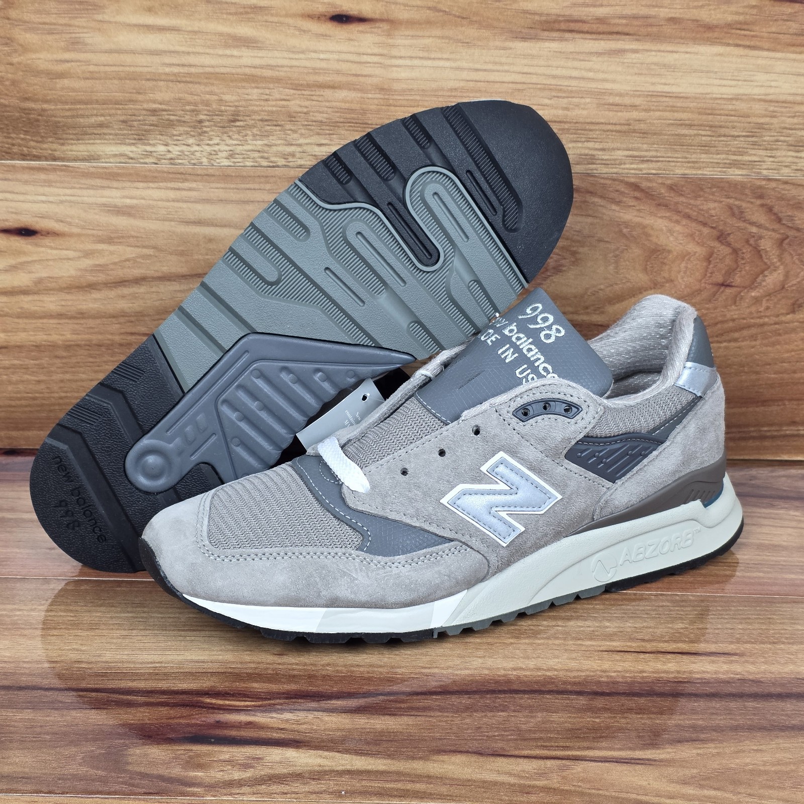NEW! New Balance 998 Grey Reflective Silver Made in USA U998GR Men’s Size 9