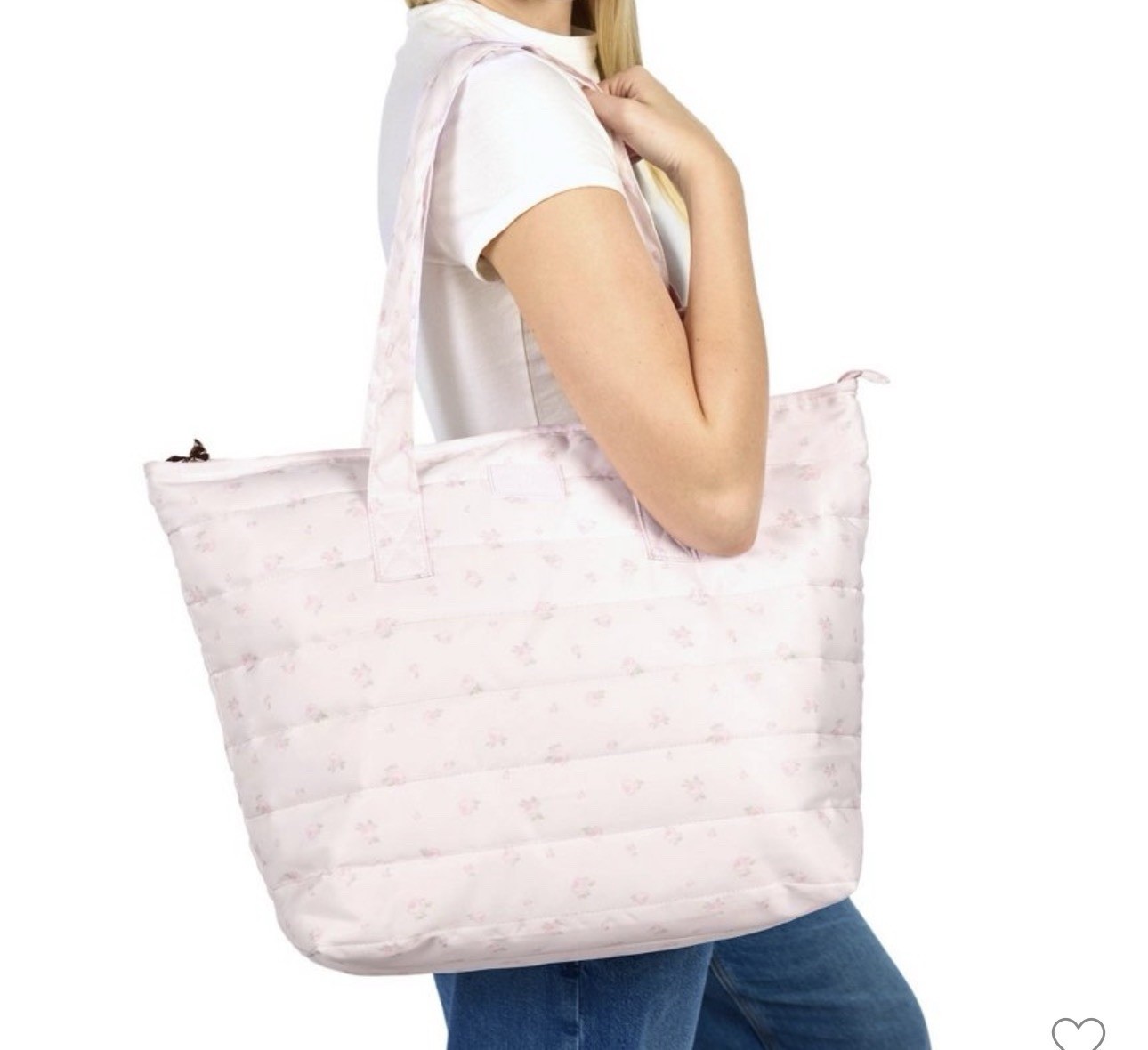 LoveShackFancy │ Yoobi Blooming Heirloom Ditsy Quilted Tote Bag Target, Pink