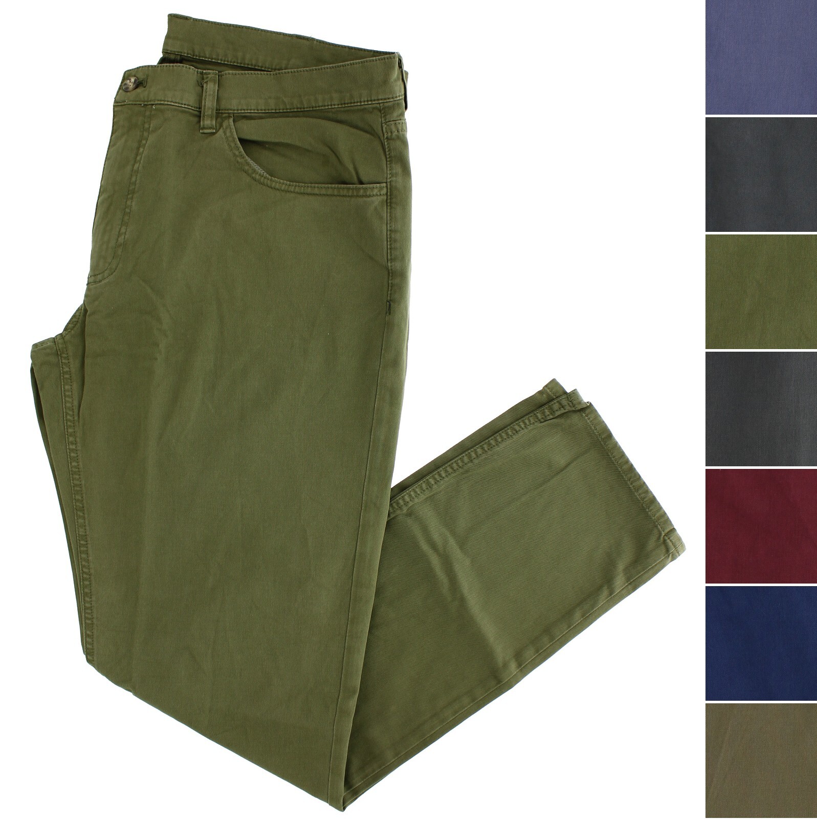 Brooks Brothers Men’s Chino Pants Slim Fit Cotton Poly 5-Pocket Tapered Leg Pant
