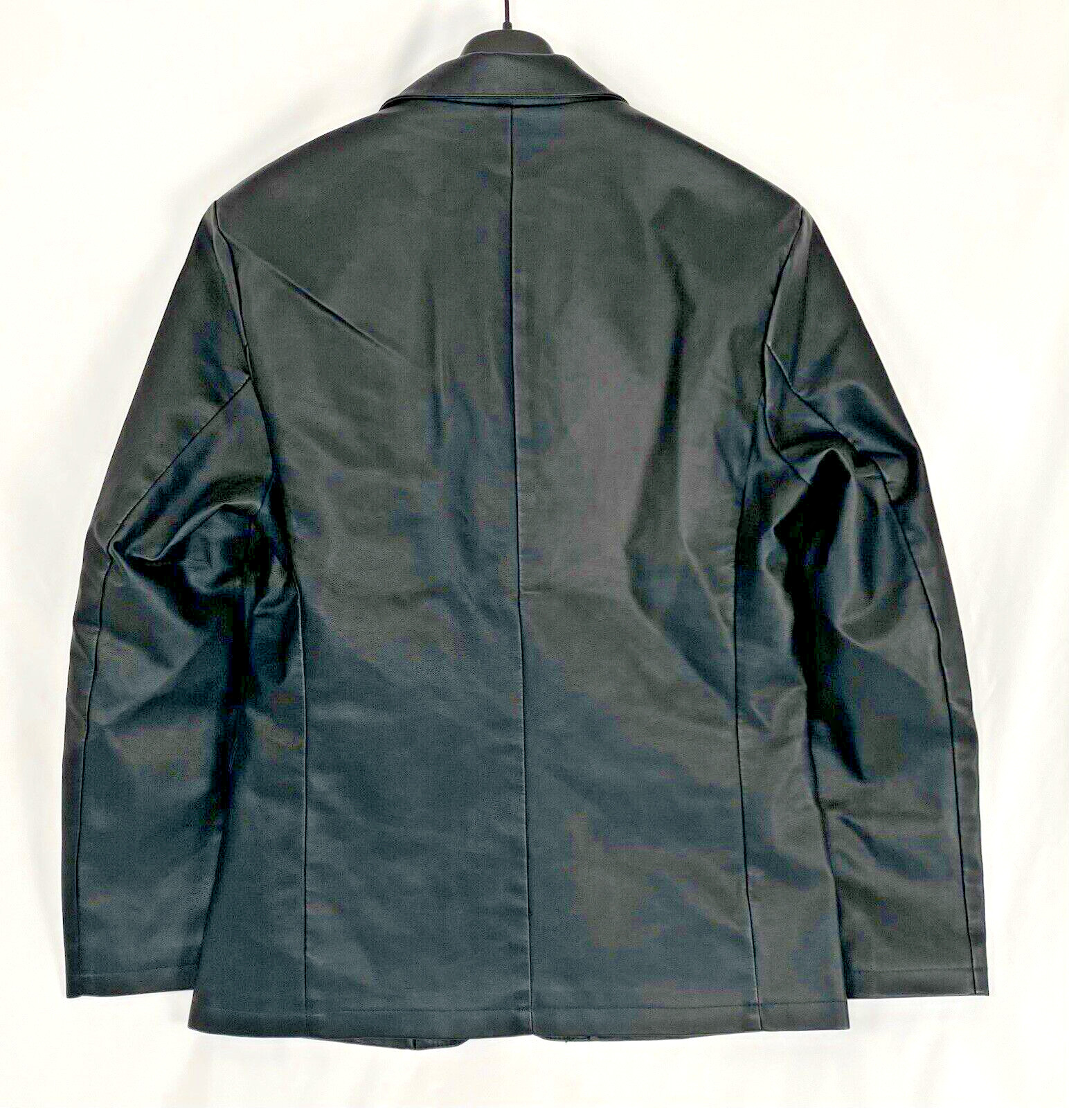 Casual PU Synthetic Vegan-friendly Leather Jacket/Blazer/Coat – Black – XL – NEW