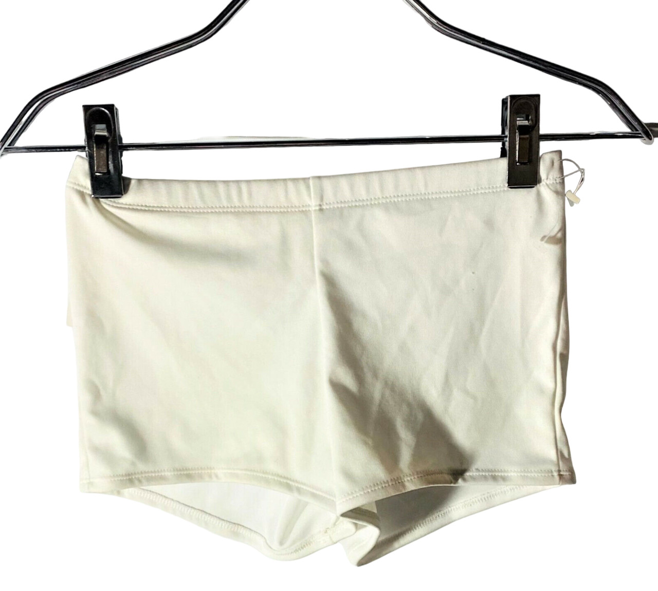 Girls’ Soft Strecth Boxer Shorts, White, Medium