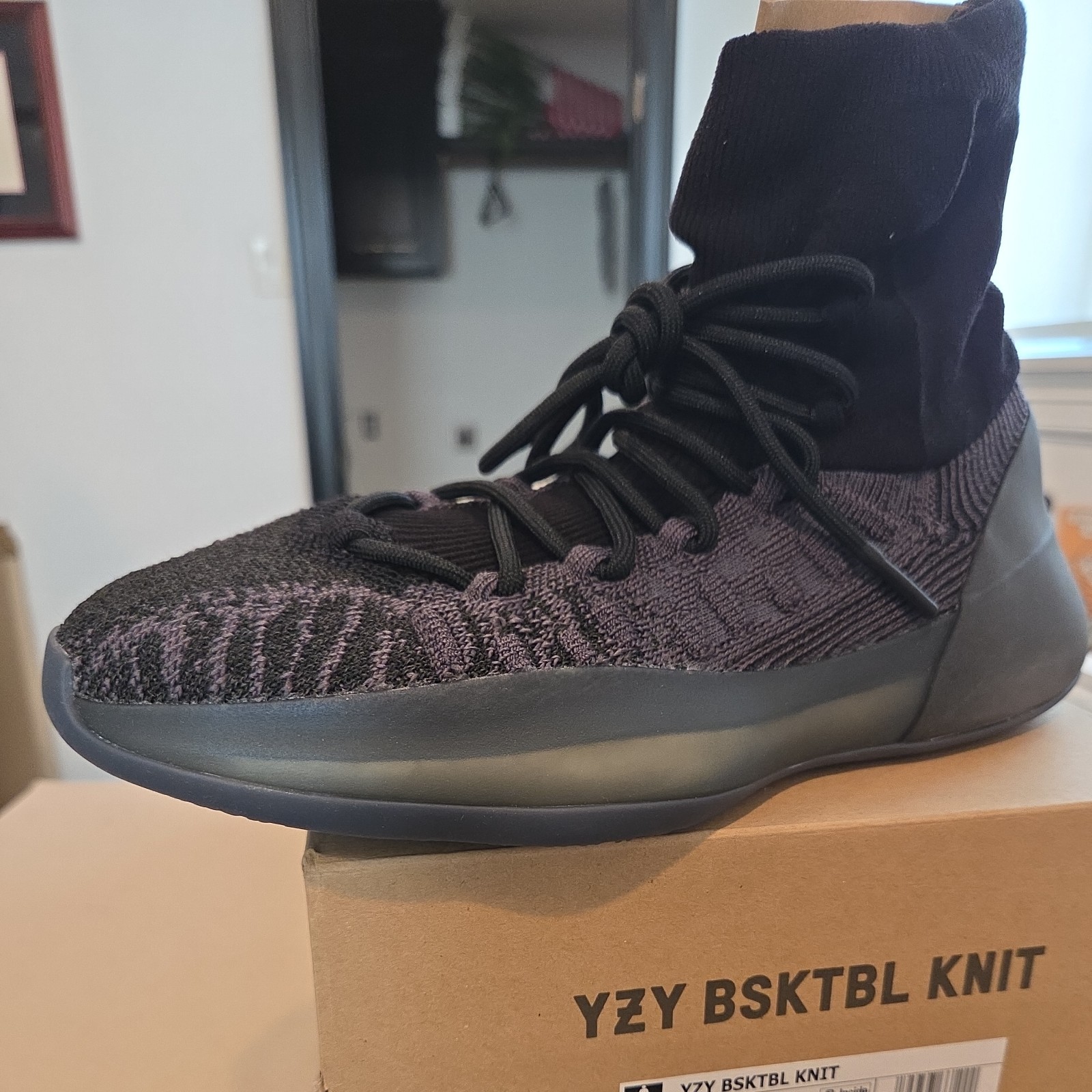 Adidas YZY BSKTBL Knit Slate Blue US 7 New with Box Hq6762