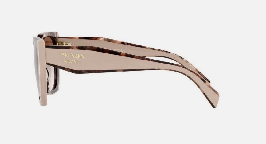 PRADA PR 15WS Women’s Sunglasses 01R0A6 Tortoise Caramel Brown – ships now