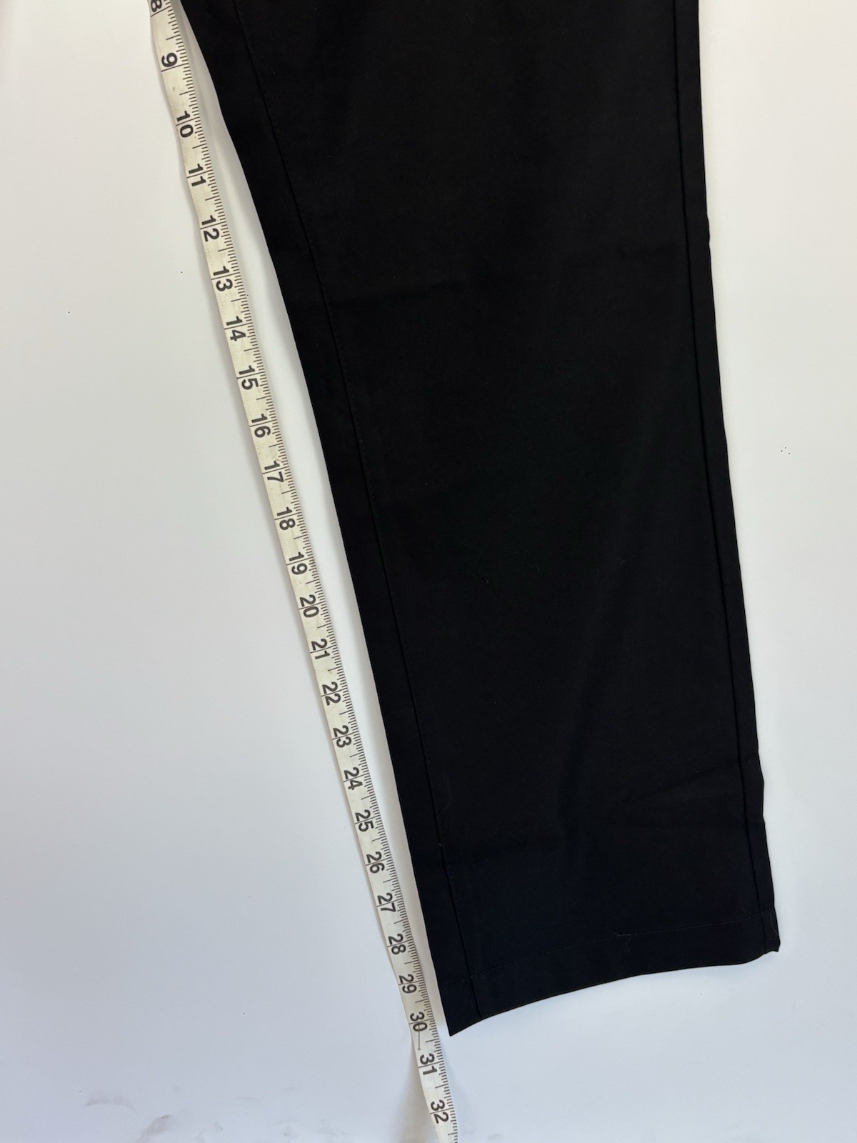 Copper & Oak Men’s Black Casual Pants Slim Tapered 32W Polyester Pockets