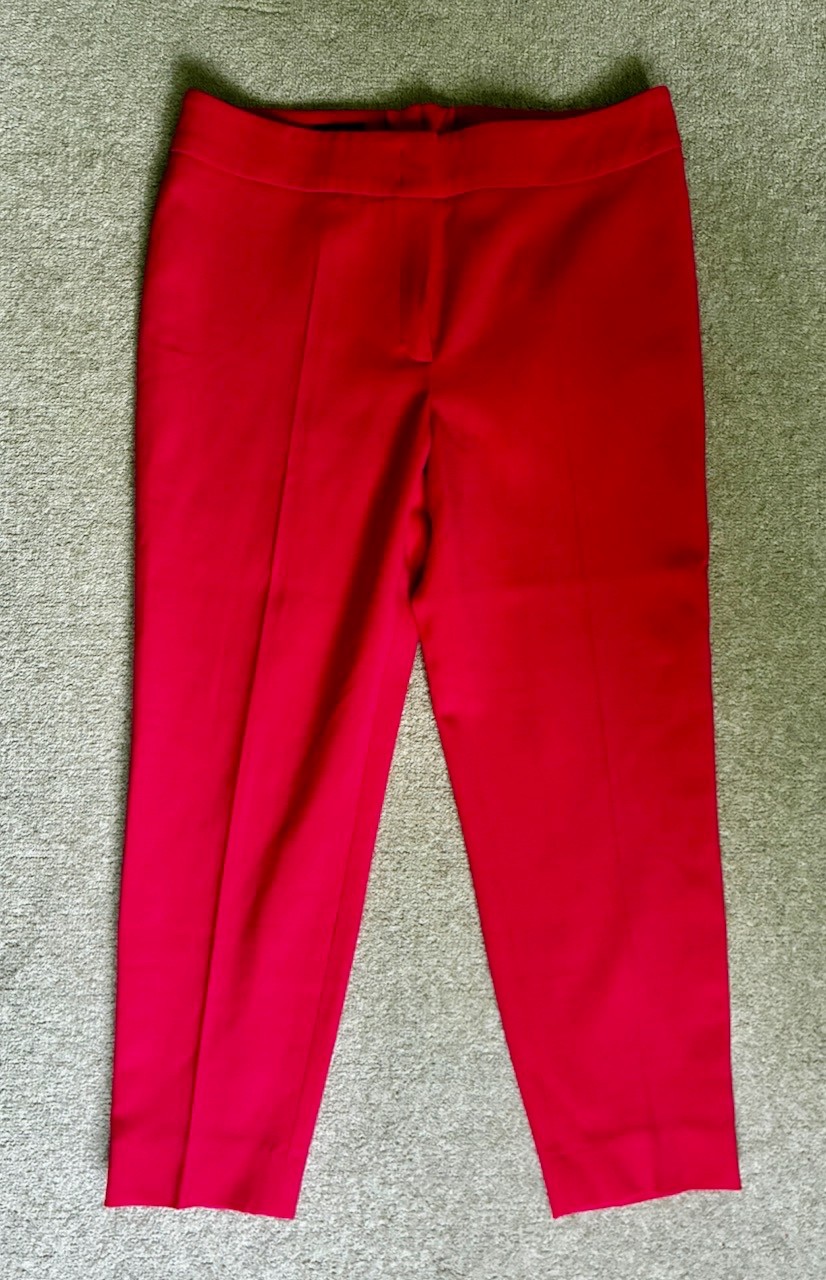 Escada “Truma” Tailored Cropped Trousers – Dahlia Pink, Size IT 40 (UK 12)