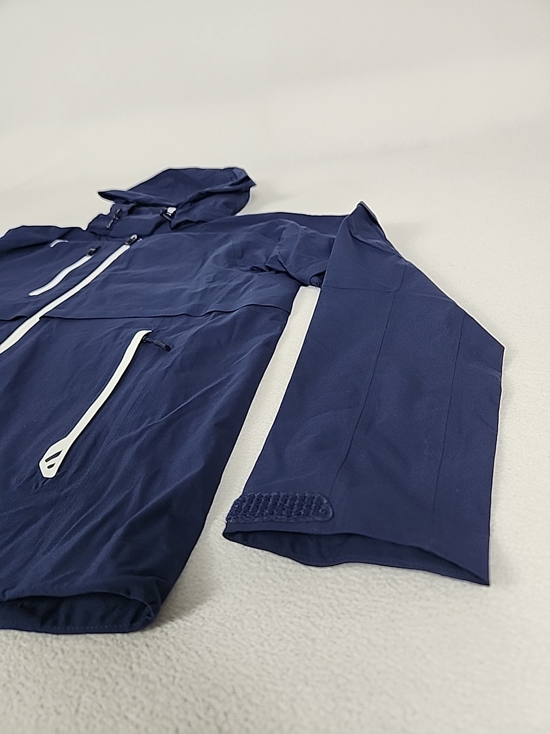 Ralph Lauren RLX Waterproof Hooded Golf Jacket Women’s M Navy Blue Raglan $398-