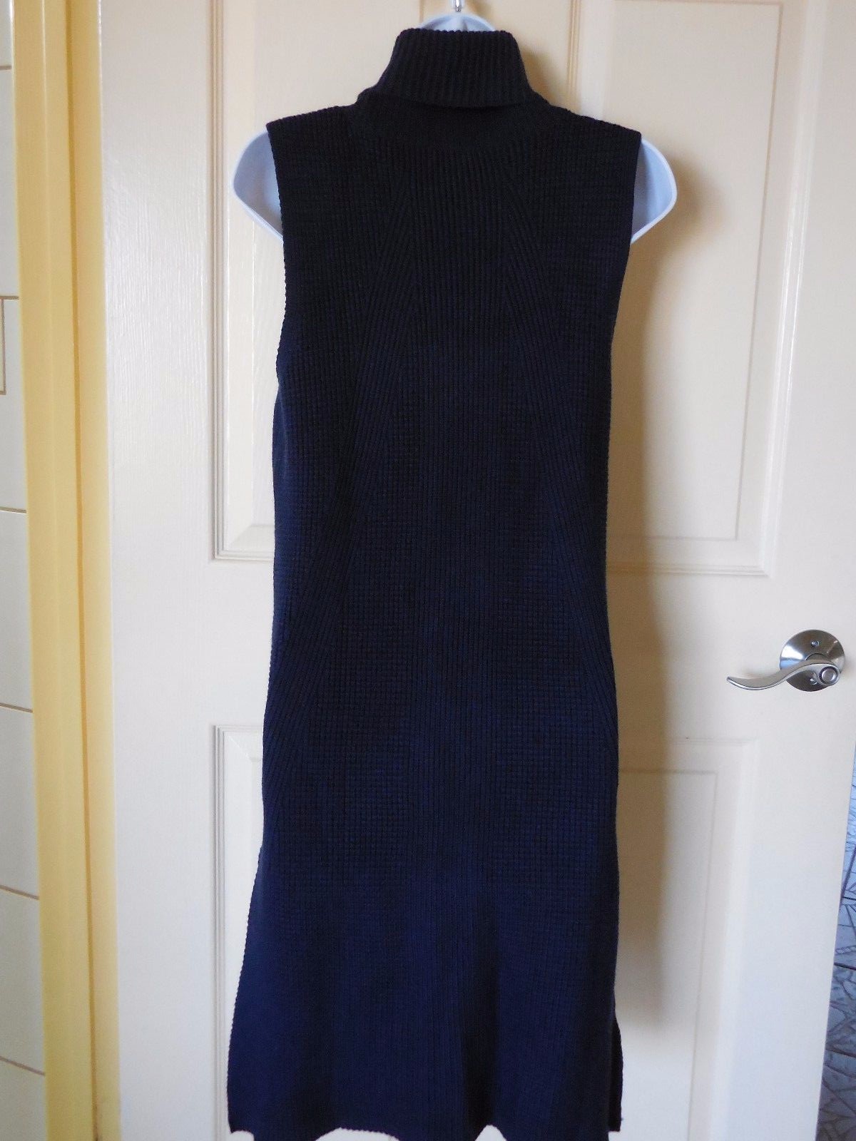 WHITE HOUSE BLACK MARKET Textured Tabard Tunic Officer Blue Please Choose Size