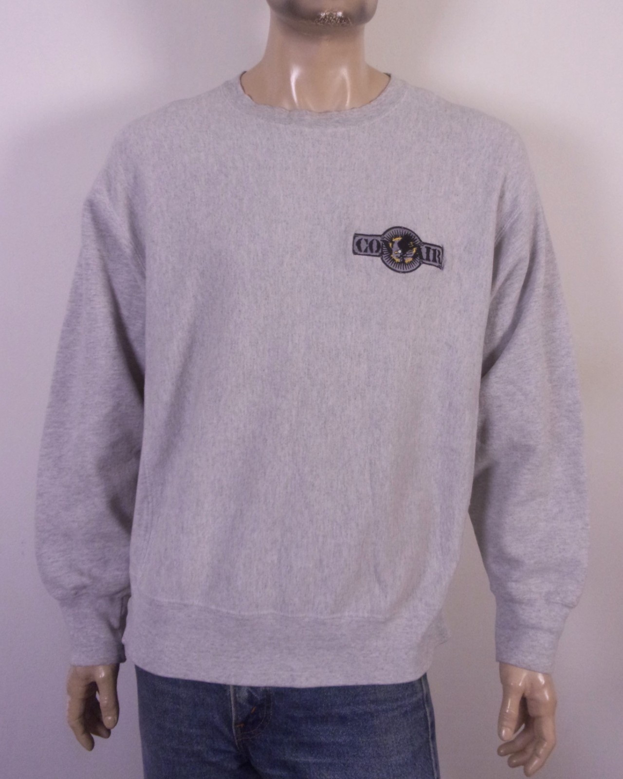 vintage 90s RARE Lee Crossgrain CON AIR Sweatshirt Movie Film Nicolas Cage XL