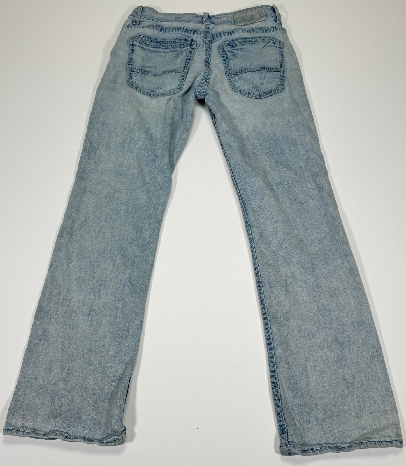 BKE Aiden Slim Bootcut Jeans Men’s 29×30 Fits 27×28 Stretch Denim Buckle