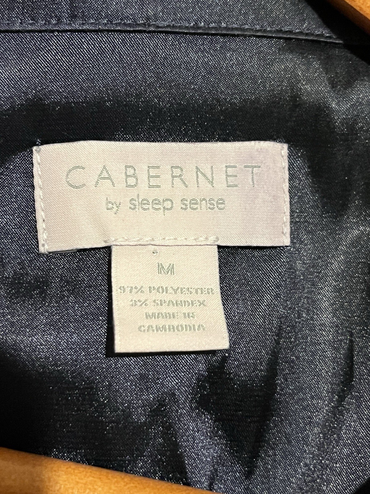 Cabernet Women’s Satin Pajama Set Purple Pants Shirt Long Sleepwear Sleeve Sz M
