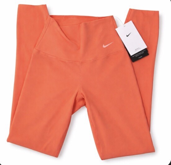 NWT Women’s Nike Zenvy Rib Gentle-Support High-Waisted 7/8 Leggings – Size XS