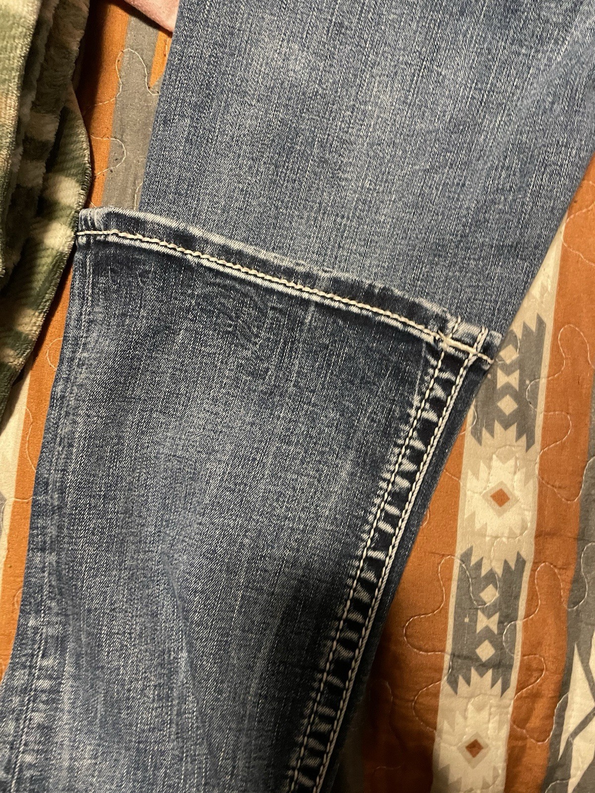 Miss Me Jeans Womens 27X34 Embroidered Bling Mid Rise Boot Cut Western