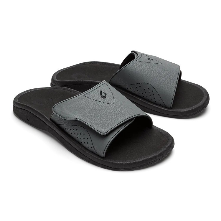 🛫OLUKAI Nalu Slide Men’s Versatile Slide Sandals, Water-Friendly & Adjustable
