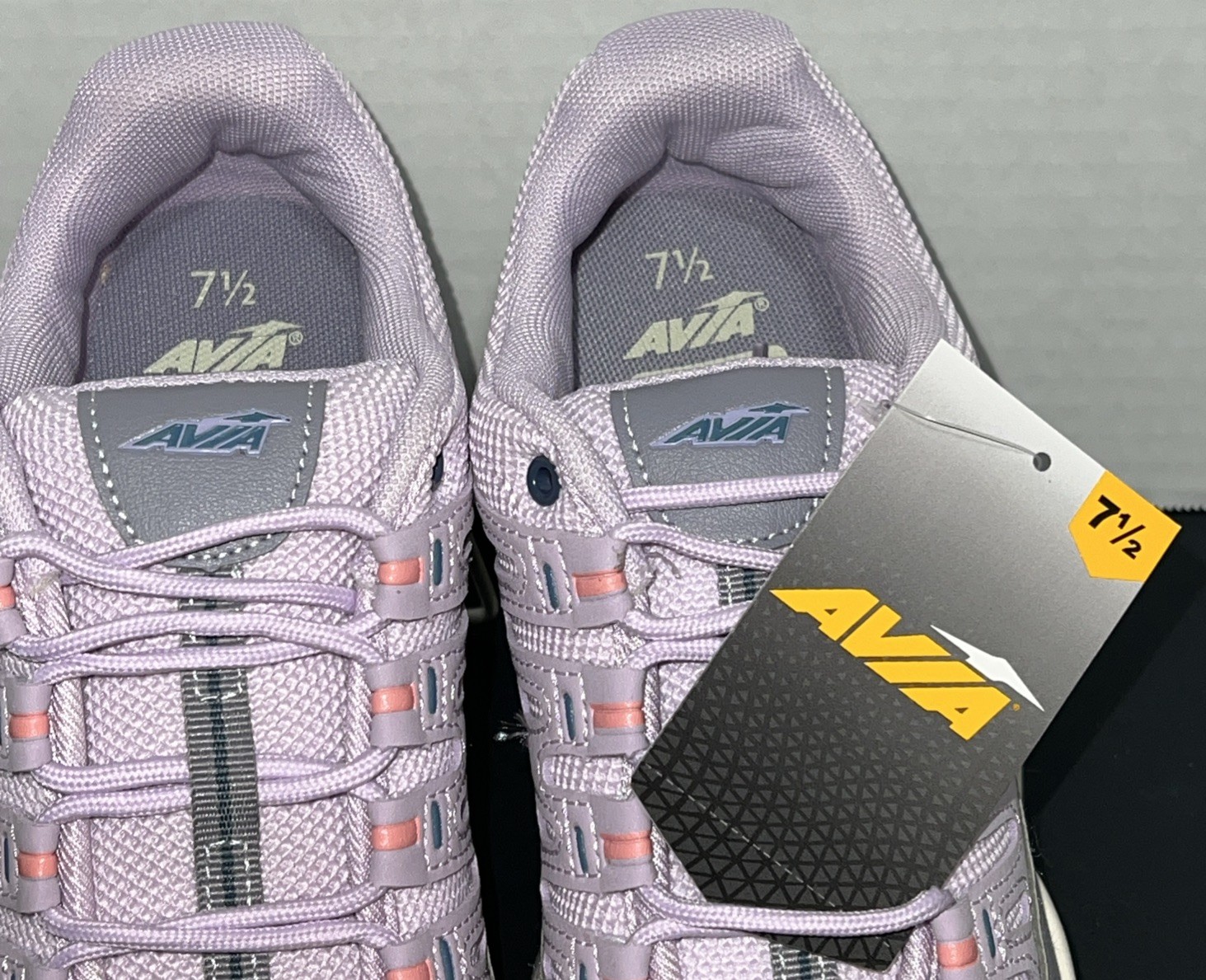 Avia 7.5 Odor Control Lavender Pink/Gray Sneakers for Women – NWT