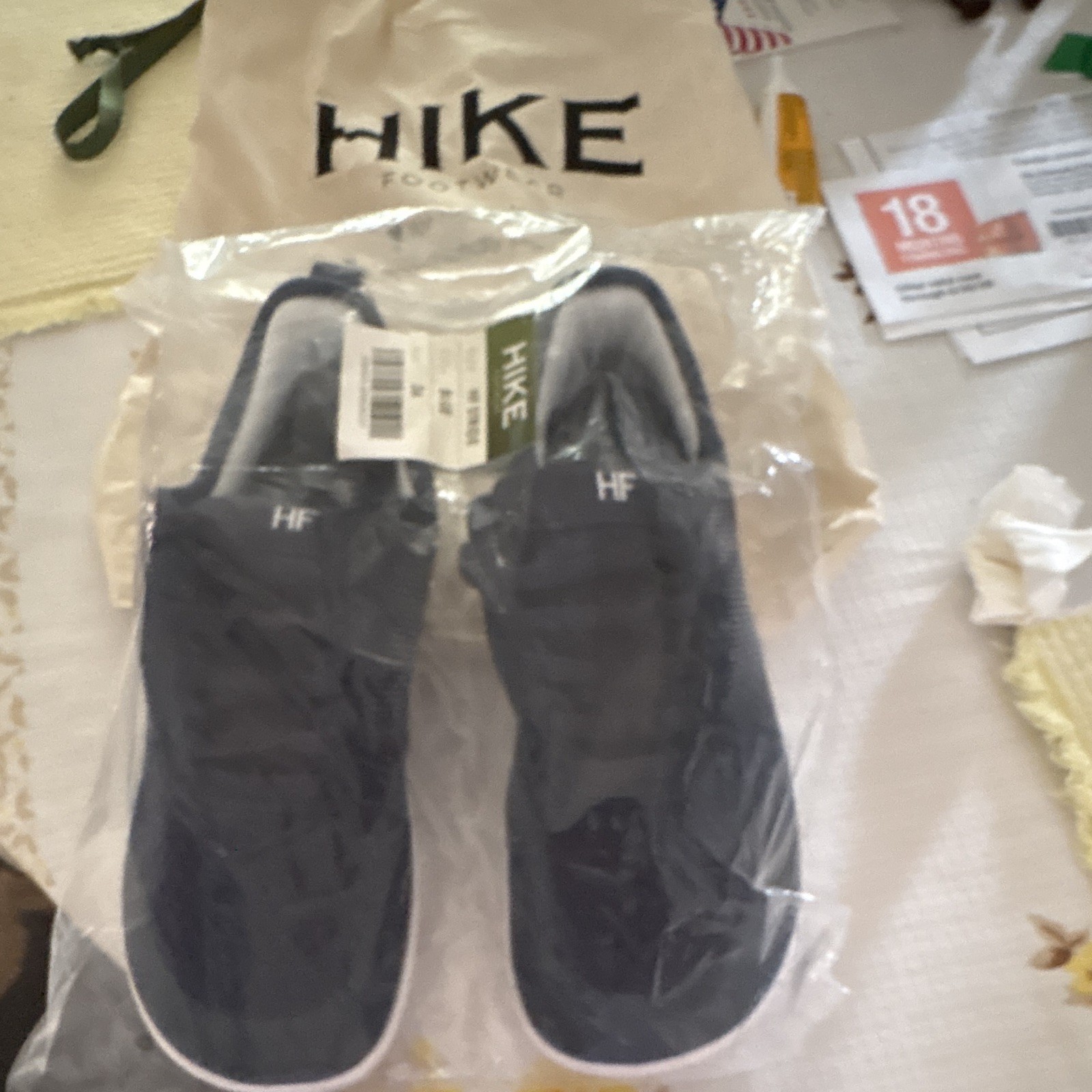 HIKE Teens Blue Slip-On Low Top Athletic Sneakers, Standard Width, Cotton