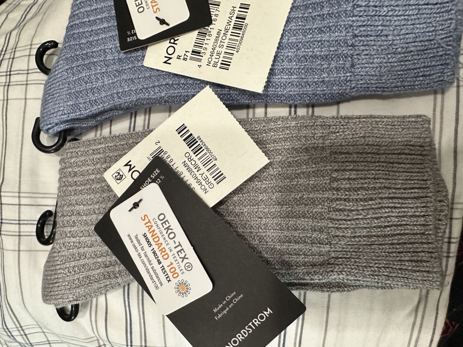 NWT NORDSTROM **2 PAIR** Men’s Casual Rib Crew Socks 6-12 1/2. MSRP $15