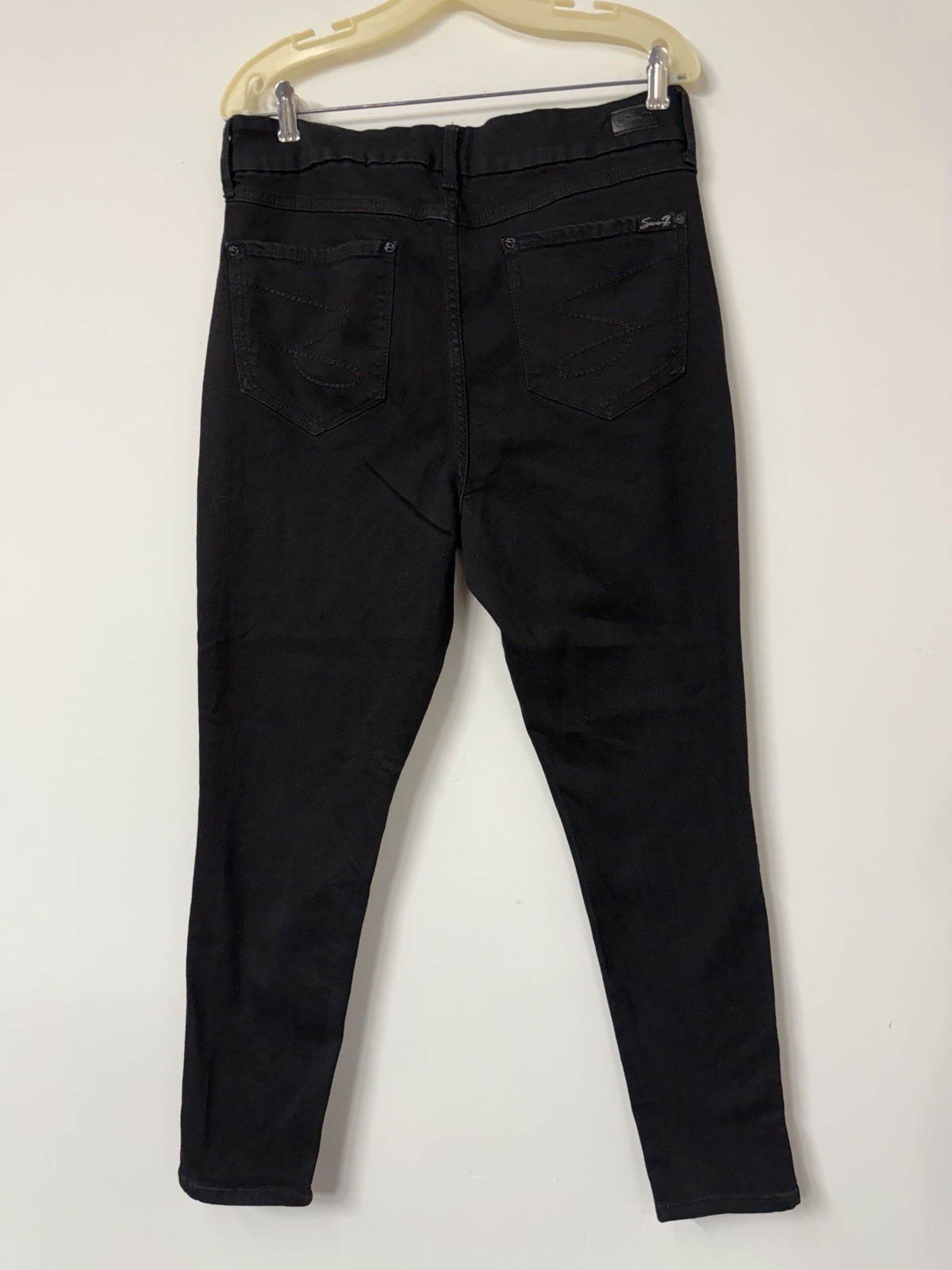 Seven 7 Women’s 14 Black Tummyless High Rise Comfortable Stretch Skinny Jeans