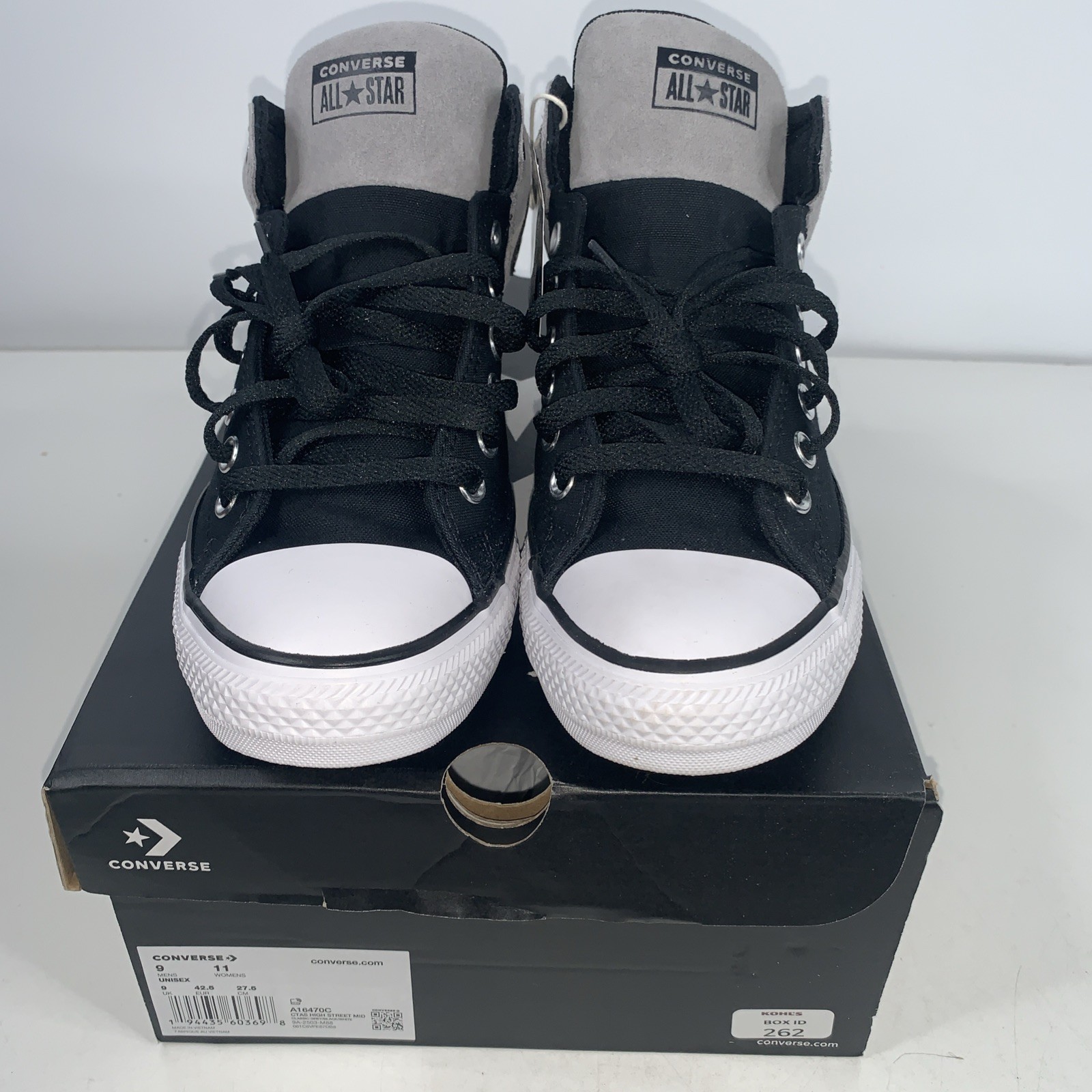 Converse Chuck Taylor All Star High Street Mid Shoe Grey / Black Sneaker A16470C