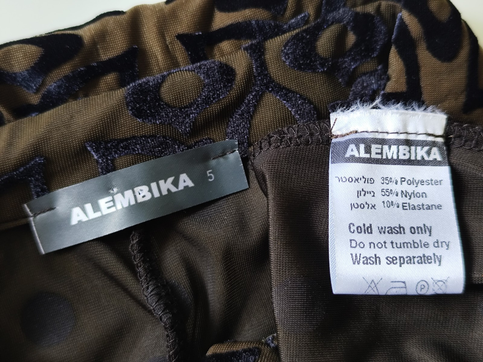 Alembika Draped Cocoon Dress Mix Fabric/Pattern Long Sleeve Bubble Hem Womens XL