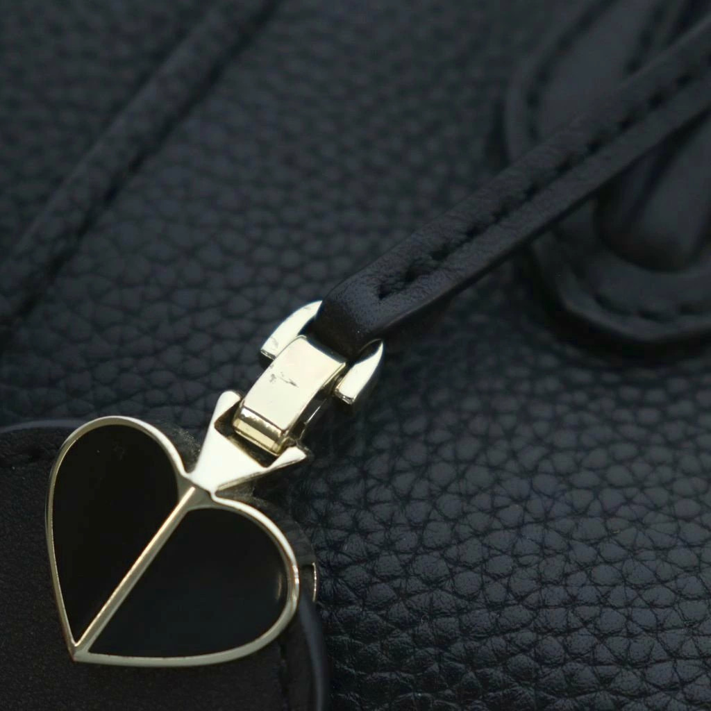 Used Kate Spade KATE SPADE 2way Handbag Shoulder Black Charm Included Grain Proc