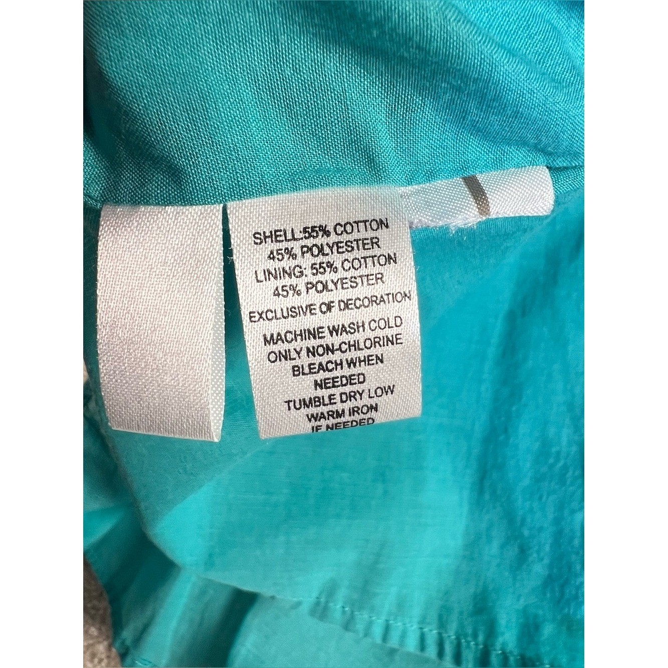 Loft Sun Dress Turquoise Short Sleeveless Ruffles Cotton Blend Women’s Medium