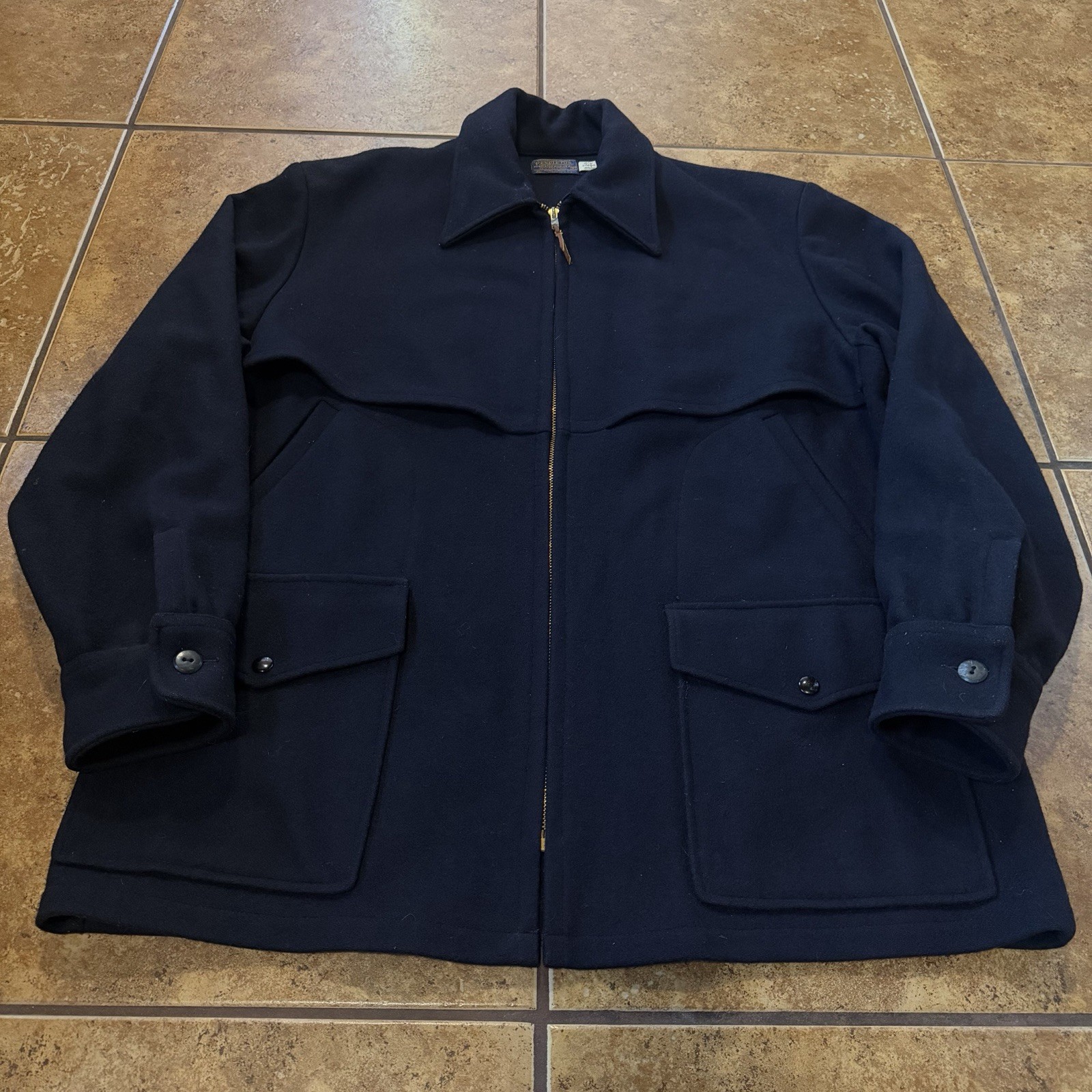 VTG Pendleton Wool Jacket EMPLOYEE Chain Stitch SAMPLE Western Wear USA RARE