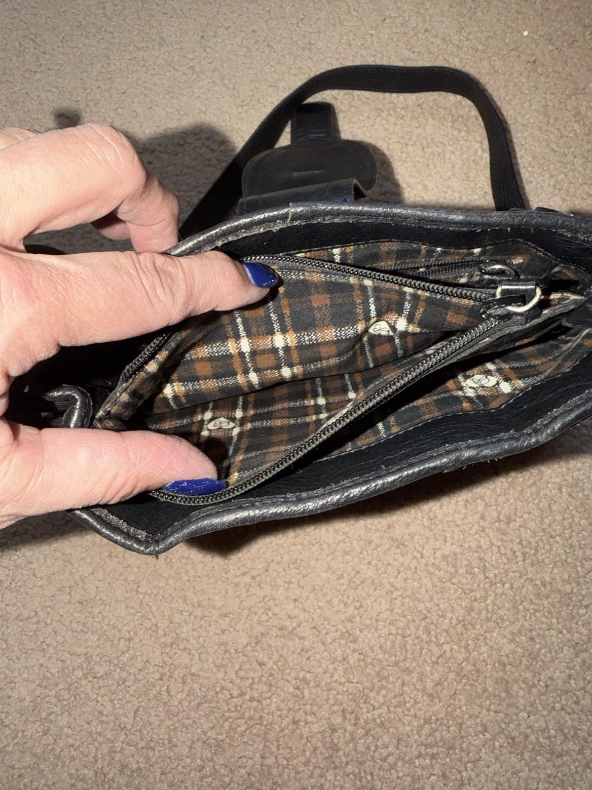 Brighton RACHEL HIDDEN drop down Secret Wallet Organizer Shoulder Bag