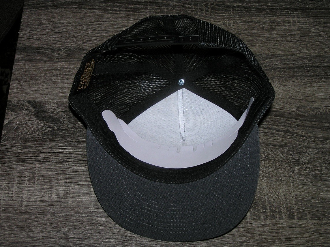 GMC Trucks Premium Patch on Trucker Hat YP Classic 6006 Snapback Grey/Black