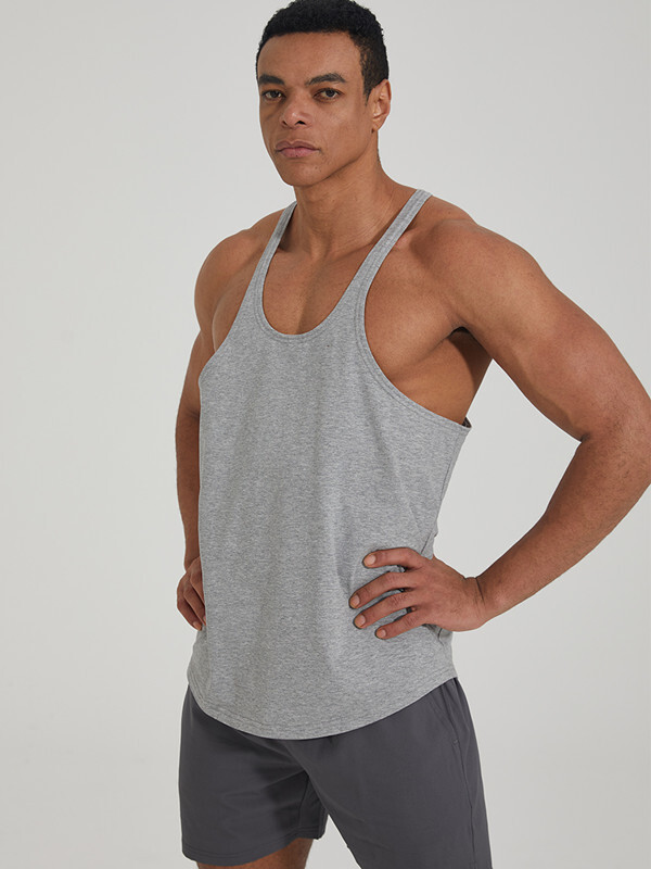 Men’s Gym Stringer Muscle Bodybuilding Shirt Tank Top Singlet Fitness Sport Vest