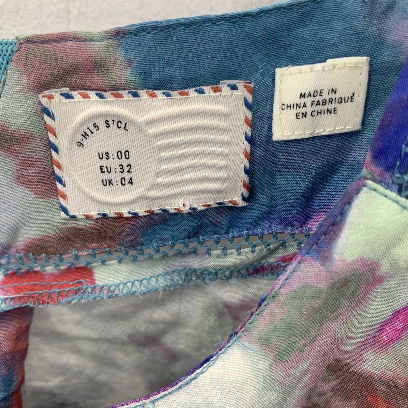 Anthropologie Postmark Womens 00 Blouse Tank Multicolor Artsy Flowy Silk Cotton