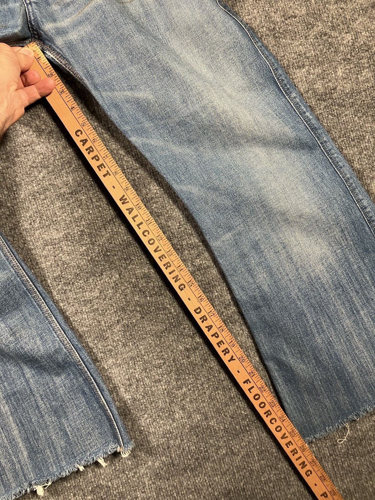 Diesel ZAF 796 Flared Leg Button Fly Denim Jeans Waist 32X30 (cut To 26)