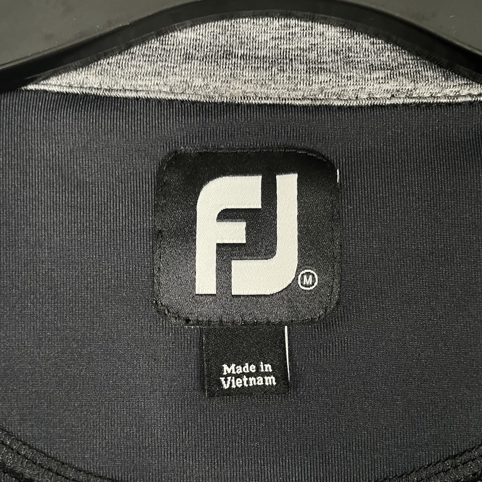 FootJoy 1/4 Zip Vest Mens M Black Fiddlesticks Golf Performance Strecth